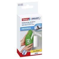 Dobbeltkl&aelig;bende tape, TESA Double sided 20 mm x 1.00 m, samlet tykkelse 999 &micro;m kernediameter: 30 mm, Rulle nylon/polyamid, Syntetisk gummi, hvid pakke a 6 ruller, palle a 1620 ruller