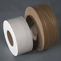 Pakketape, Gummed forst&aelig;rket Sinus 70 mm x 200.00 m, 70g/m2, Rulle Kraftpapir, Stivelse, Vandaktiveret brun, pakke a 12 ruller palle a 288 ruller