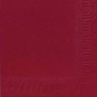 Middagsserviet, Duni, Ecoecho, 3 lag tissue, r&oslash;d 400mmx400mm, karton a 1000 stk