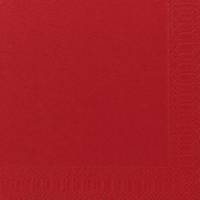 Middagsserviet, Duni, Ecoecho, 3 lag tissue, r&oslash;d 400mmx400mm, karton a 1000 stk