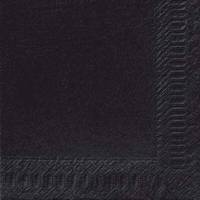 Middagsserviet, Duni, Ecoecho, 3 lag tissue, Nordic Swan Ecolabel, sort 400mmx400mm, karton a 1000 stk