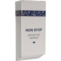 Servietdispenser Non-Stop disp. Foodline, 1 lag, hvid 85mmx210mm, kasse a 12 pakker