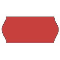 Prisetiket, Meto, Permanent 26x12mm neon r&oslash;d, rulle a 500 etiketter