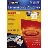 Lamineringslomme, Fellowes Premium 125&micro;m, 303x426mm transparent  pakke a 100 stk