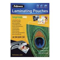 Lamineringslomme, Fellowes Premium 100&micro;m, 154x216mm transparent  pakke a 100 stk