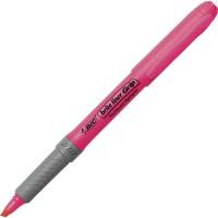 Tekstmarker, Bic Brite liner Grip 1,6-3,3MM, Skr&aring; spids, pink, 811934