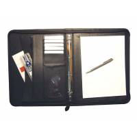 Dokumentmappe, Staedtler sort, 210x297mm, antal ringe: 4 Artificial leather