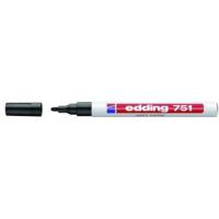 Paintmarker, Edding Aaa Posca, 751 1-2MM, Rund spids, sort, 702010001