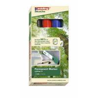 Marker, Edding Ecoline, 21, 1,5-3,0MM Rund spids, assorteret, 701041 S&aelig;t med 4 stk