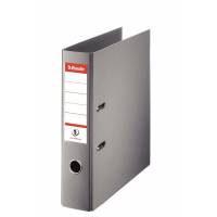 Brevordner, Esselte No.1 Power gr&aring;, 75mm, 210x297mm, antal ringe: 2 FSC Mix 70\%