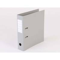 Brevordner, Q-Line gr&aring;, Metalskinne, 75mm, 210x297mm antal ringe: 2