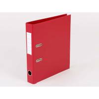 Brevordner, Q-Line r&oslash;d, Metalskinne, 50mm, 210x297mm antal ringe: 2