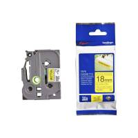 Labeltape, Brother Labeltape, TZES641 18mmx8.00m sort/gul