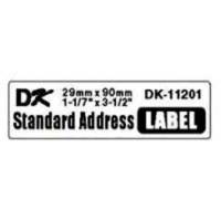 Etiket, Brother Label, DK11201 29x90mm hvid, rulle a 400 etiketter