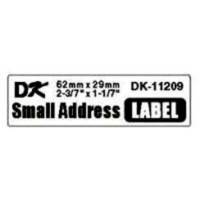 Etiket, Brother Label, DK11209 29x62mm hvid, rulle a 800 etiketter