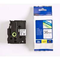 Labeltape, Brother Labeltape, 36mmx8.00m sort/transparent