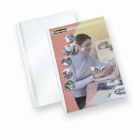 Limindbindingsomslag, Fellowes A4, 1-8 ark klar/hvid, antal ark: 8  pakke a 100 stk