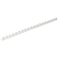 Spiralrygge, Fellowes, 21 ringe, Plast 6 hvid, antal ark: 20  pakke a 100 stk