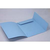 Elastikmappe, Mappe bl&aring;, 210x297mm, Karton