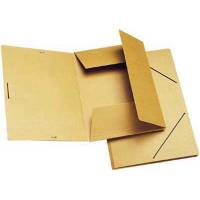 Elastikmappe, Mappe brown, 210x297mm, Karton/elastik