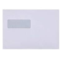 Mailman, Kort side &aring;ben, 1, hvid Permanent (DP 37), peel&seel, 90g/m2 pakke a 500 stk, 10098