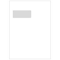 Mailman, Kort side &aring;ben, hvid Permanent (DP 37), peel&seel, 90g/m2 pakke a 500 stk palle 64 kasser, 10194