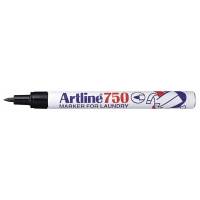 Tekstmarker, Artline, EK750/1B, 0,7MM Rund spids, sort