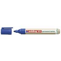 Marker, Edding Ecoline, 21, 1,5-3,0MM Rund spids, bl&aring;, 701040003