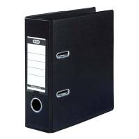 Brevordner, Elba sort, 80mm, 148x210mm, antal ringe: 2 pp