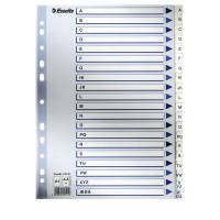 Register, Index, A4,210x297mm, hvid Pakke med 10 s&aelig;t