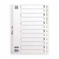 Register, Elba, A4,210x297mm, hvid kasse a 20 sets