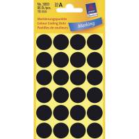 Universeletiket, Avery, 3009 sort, pakke med 96 stk, FSC Mix Credit