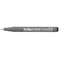 Drawingpen, Artline, EK235, 0,1-0,5MM sort, 3123501