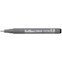 Drawingpen, Artline, EK238, 0,8MM, sort 3123801