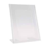 Brochure display, BNT A6 L-Form til bord, transparent
