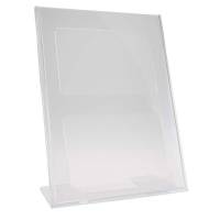Brochure display, BNT A4 L-form til bord, transparent