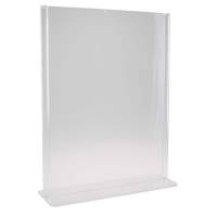Brochure display, BNT A4 T-Form til bord, transparent