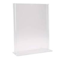 Brochure display, BNT A6 T-form til bord, transparent