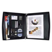 Konferencemappe, Wedo sort, 210x297mm, antal ringe: 4