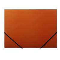 Elastikmappe, Q-Line DKF orange, M/3 KLAPPER, 210x297mm Karton/elastik