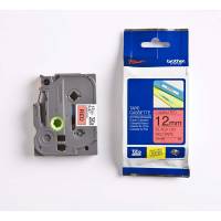 Labeltape, Brother Labeltape, TZE431 12mmx8.00m sort/r&oslash;d