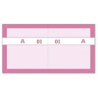 Kuponbog, Mayland, pink/r&oslash;d, 130x70mm 2X1-100