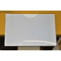 Magnetlomme, Mag View Magnetsystem A3 &aring;ben liggende 1cm dyb, hvid pakke a 10 stk