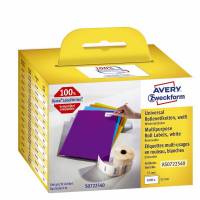 Universeletiket, Avery, AS0722540 57x32mm hvid, rulle a 1000 etiketter FSC Mix Credit