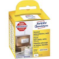 Adresseetiketter, Avery, ASS0722430 101x54mm hvid, rulle a 110 etiketter FSC Mix Credit