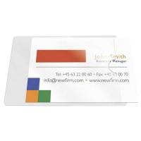 Magnetlomme, Mag View Magnetsystem, 60 x90, Flad til visitkort, hvid pakke a 50 stk