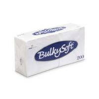 Frokostservietter, BulkySoft, 1/4-fold 1 lag, hvid 330mmx330mm, 19g/m2, pakke a 200 stk