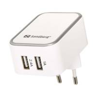 Oplader, Sandberg, Adapter AC charger DUAL USB EU
