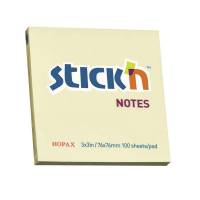 Notes, BNT Stick&acute;n, Notes, gul, 76x76mm