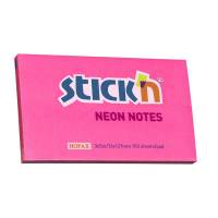 Notes, BNT Stick&acute;n, Neon, r&oslash;d, 127x76mm